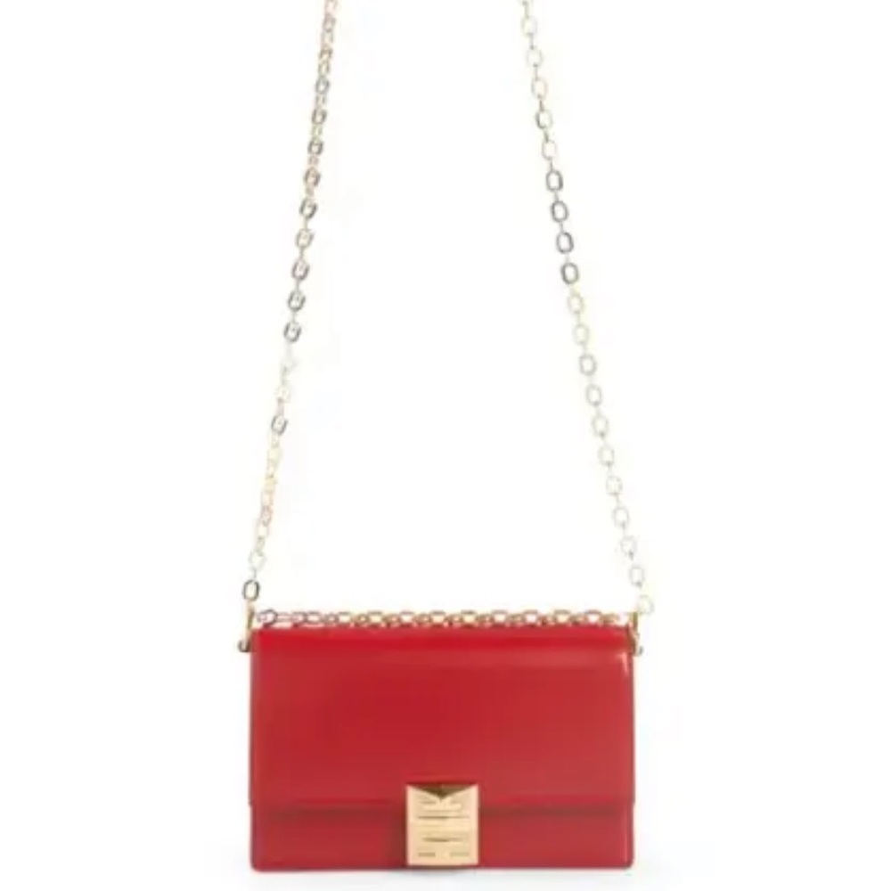 Givenchy Small 4G Chain Leather Crossbody Bag - Red - Picture 3 of 12